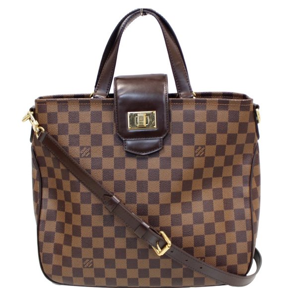 LOUIS VUITTON CABAS ROSEBERY DAMIER EBENE SHOULDER - Picture 1 of 11